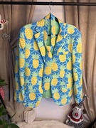 Kolorowa marynarka w ananasy OPPO SUITS | rozmiar EU 48 | jak nowa