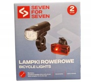 Seven for Seven Lampki rowerowe Przód Tył 2 sztuki 3 tryby