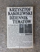 książka "Dziennik tematów" Krzysztof Kąkolewski 