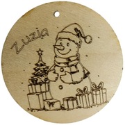 Pakiet 20 szt. Bombki na choinkę z Twoim grawerem 8-10 cm, z dziurką