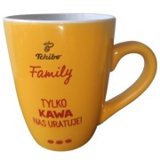 Kubek kawa TCHIBO Family #4 - Tylko kawa nas uratuje - NOWY