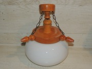 LAMPA WISZĄCA Z KLOSZEM - PRL !!!