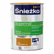 Śnieżka Supermal emalia olejno-ftalowa ORZECH JASNY F108 MAT 0,8L
