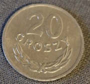 Moneta 20gr z roku 1985