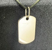 Złoty wisiorek blaszka pr.585