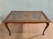 Ława drewniana plecionka wiedeńska Ludwik szklany