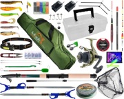 Mega zestaw wędkarski na spławik grunt spinning dla początkujących