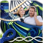 HAMAK OGRODOWY  XXL 260x150 2 Osobowy Turystyczny