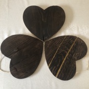 Serce z opalonego dębu