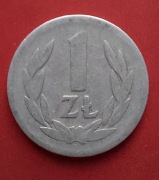 Moneta 1 złoty 1957 r. PRL (Al)