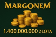 MARGONEM PANDORA GOLD ZŁOTO 1.400.000.000 1.4G 