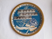 Pamiątkowa metalowa taca Ruch Chorzów Mistrz Polski 1975 (PRL)