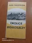 Mapa turystyczna okolice Bydgoszczy z 1968 r.