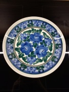 Talerz ZF Koło vintage PRL zdobiony porcelana fajans