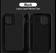 CZARNY SILIKONOWY CASE PLECKI IPHONE 13 MINI