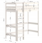 Łóżko antresola praktycznie nieużywane