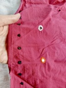 dziecięca chustka czapka szalik apaszka czerwona koraliki błysk