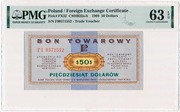PEWEX 50 dolarów 1969 - FI - PMG 63 EPQ