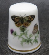 NAPARSTEK kolekcjonerski porcelanowy - Royal Worcester - motyl