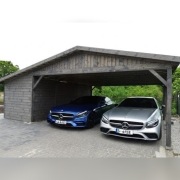 wiata carport2 z pomieszczeniem gospodarczym 