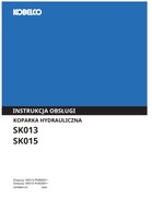 Instrukcja obsługi Kobelco SK 013, SK 015 PL