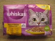 Karma Whiskas Drobiowa Uczta, galaretka, 8x85 g, nowe, ważne do 19.09.2027