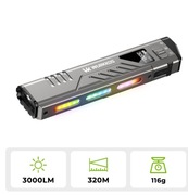 Latarka LED Wurkkos TD11 wielofunkcyjna EDC 3000 lm + RGB USB-C Nowy model!