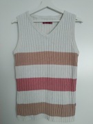 Biało-pastelowy pulower marki Carry