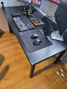 Solidne Biurko Gamingowe 160x80 cm + LED RGB (Gruby Blat 36mm)