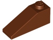 LEGO 8 x 4286 skos dachówka 3x1 - brązowy reddish