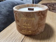 Świeca sojowa w pojemniku z gipsu pełen Handmade