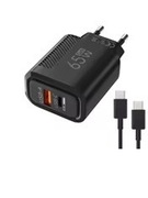 Ładowarka USB o mocy 65 W kabel typu C, dla iPhone 16 Xiaomi Samsung Huawei