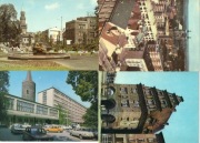 Opole, Nysa - Pocztówki 4 szt.- Panorama Miasta, Wieża, Dom Starej Wagi