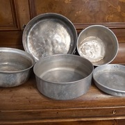 Zestaw turyst. aluminiowy 5 elem z lat 60-tych PRL