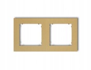 Ramka podwójna Karlik MINI złoty 29MR-2