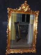 KRYSZTAŁOWE LUSTRO W ZŁOTEJ  RAMIE - CESARSKIEJ