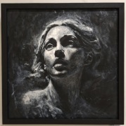 Portret akryl węgiel 55x55 cm