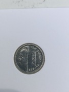 Moneta kolekcjonerska 1 pęseta Hiszpańska 2001