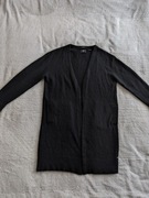 Czarny długi elegancki wełniany sweter Superdry 34 wełna alpaka jak nowy