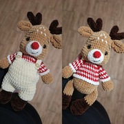 Maskotka ręcznie robiona | reniferek | prezent na Mikołajki 