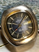 Zegarek Helvetia MemoMatic,budzik mechaniczny automat stal 41mm