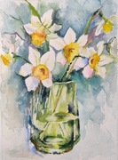 Akwarela 24x32 - "Pierwsze wiosenne"