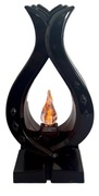 Znicz w kształcie płomienia LED żywy płomień czarny kapliczka