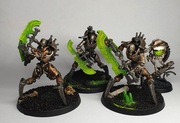 3 x Necron Skorpekh Destroyers i plasmacyte Warhammer 40k pomalowane