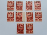 Znaczki polskie czyste z pełnym klejem