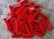 lego 3007 2x8 żółty, czerwony