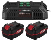 Podwójna ładowarka akumulatorów PARKSIDE PDSLG 20 B12x4,5A + aku 2x4Ah