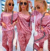 Dres welur z tasma 