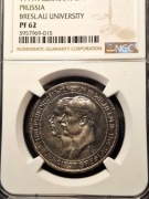 Prusy,3 marki 1911-A - Uniwersytet we Wrocławiu  Lustrzanka