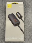Szybka ładowarka samochodowa baseus 4x USB USB-C 120W mocna PD 12V 24V